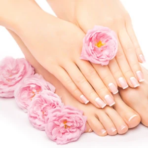 Gel French Mani Pedi